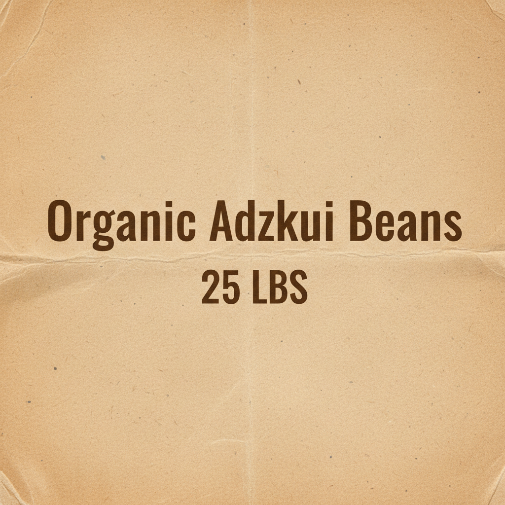 Organic Adzuki Beans 25 LBS