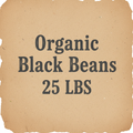 Organic Black Beans 25 LBS