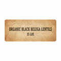 Organic Black Beluga Lentils 25 LBS