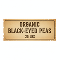 Organic Black-Eyed Peas 25 LBS