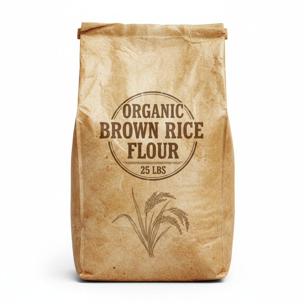 Organic Brown Rice Flour 25 LBS