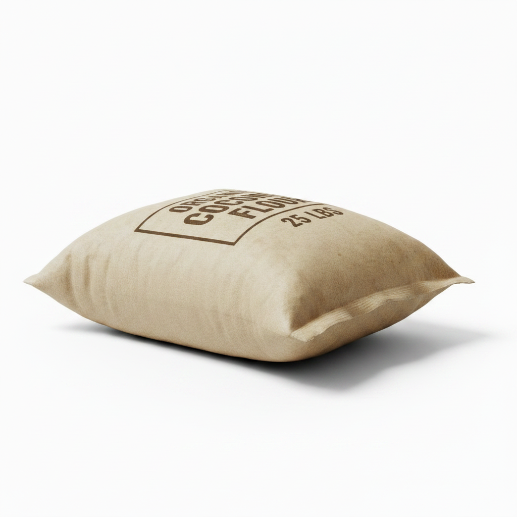 Organic Coconut Flour 25 LBS Rustic Paper Bag