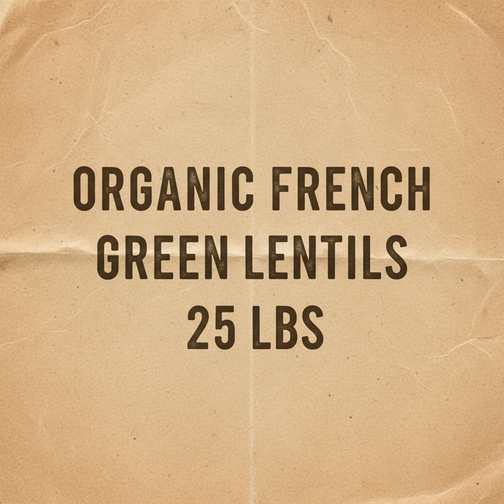 Organic French Green Lentils 25 LBS