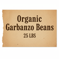 Organic Garbanzo Beans 25 LBS