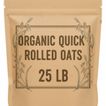Organic Quick Rolled Oats 25#