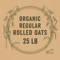 Organic Regular Rolled Oats 25#