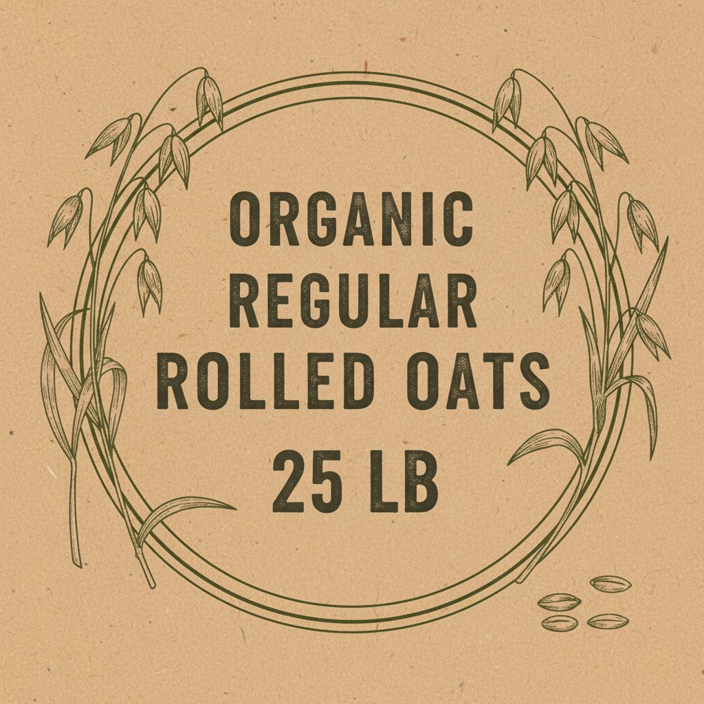 Organic Regular Rolled Oats 25#