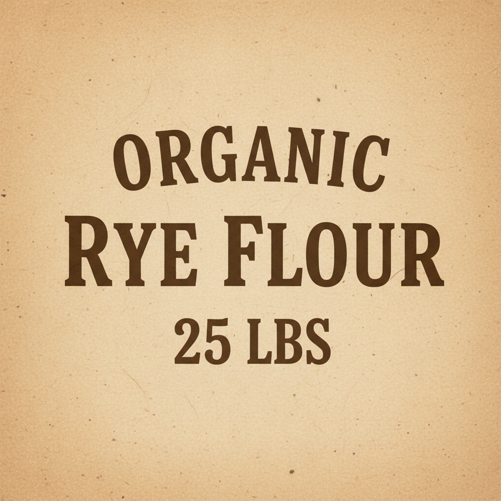 Organic Rye Flour 25 LBS