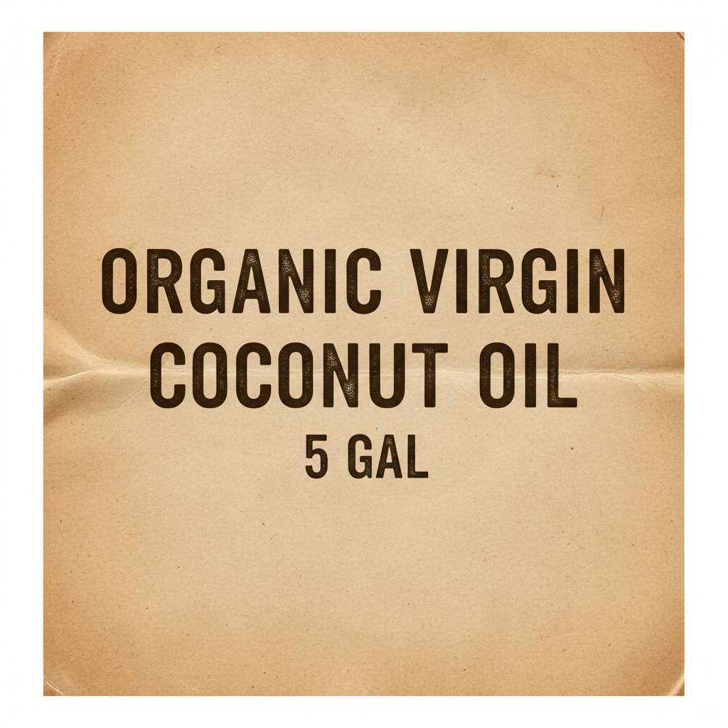 Organic Virgin Coconut Oil 5 GAL